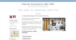 Desktop Screenshot of dr-constancis-urologist-andrologist.fr